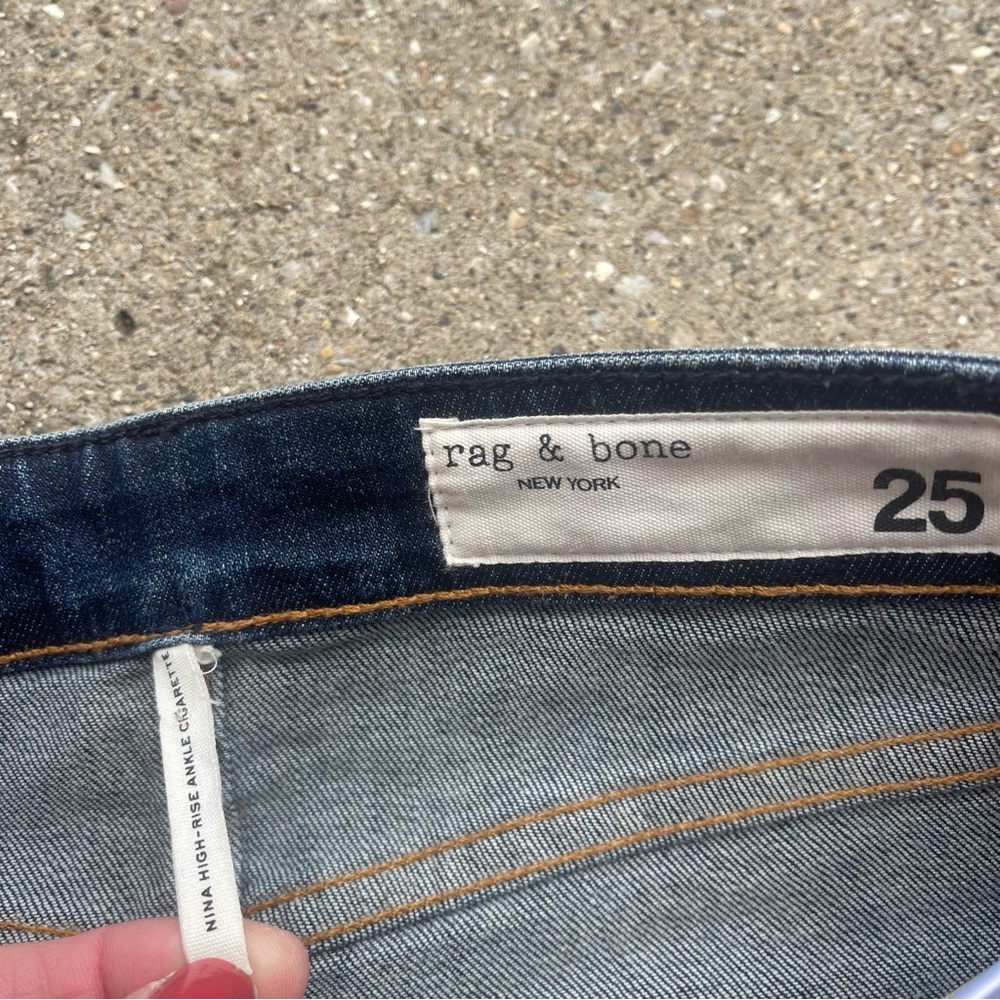 Rag & Bone Jeans Size 25 - Nina High Rise Ankle Cigarette - Picture 4 of 6
